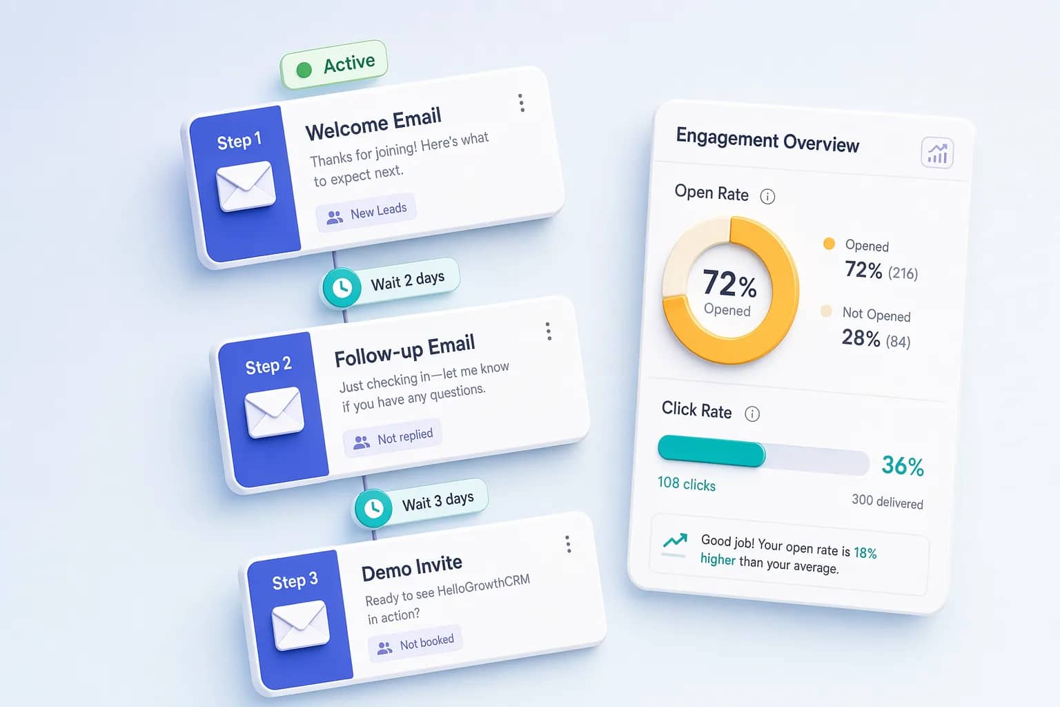 Engagement Tracking (Email Open/Click)