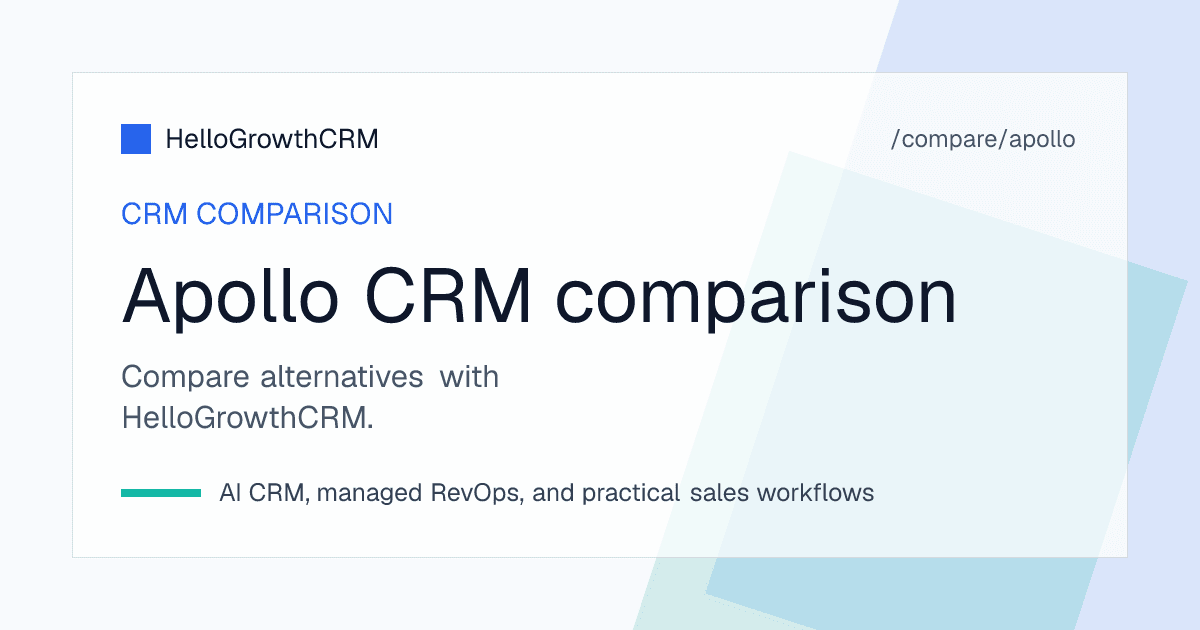 Best Apollo.io alternatives — CRM shortlist