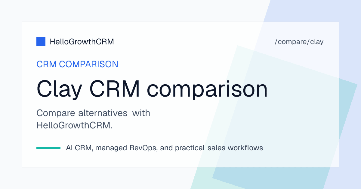 Best Clay alternatives — CRM shortlist