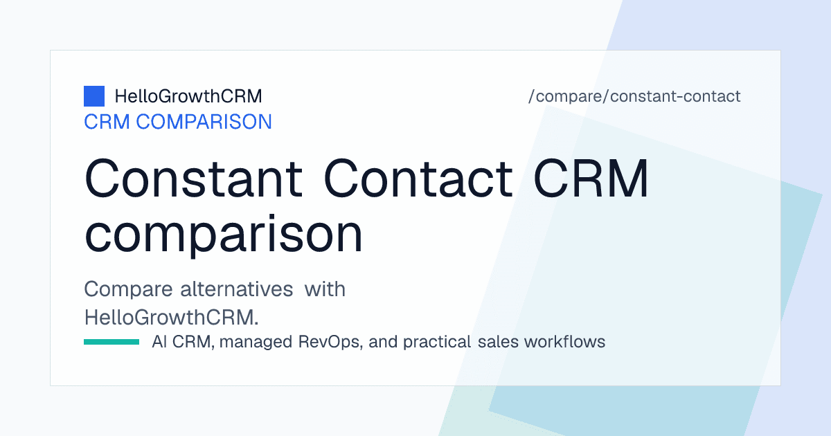 Best Constant Contact alternatives — CRM shortlist
