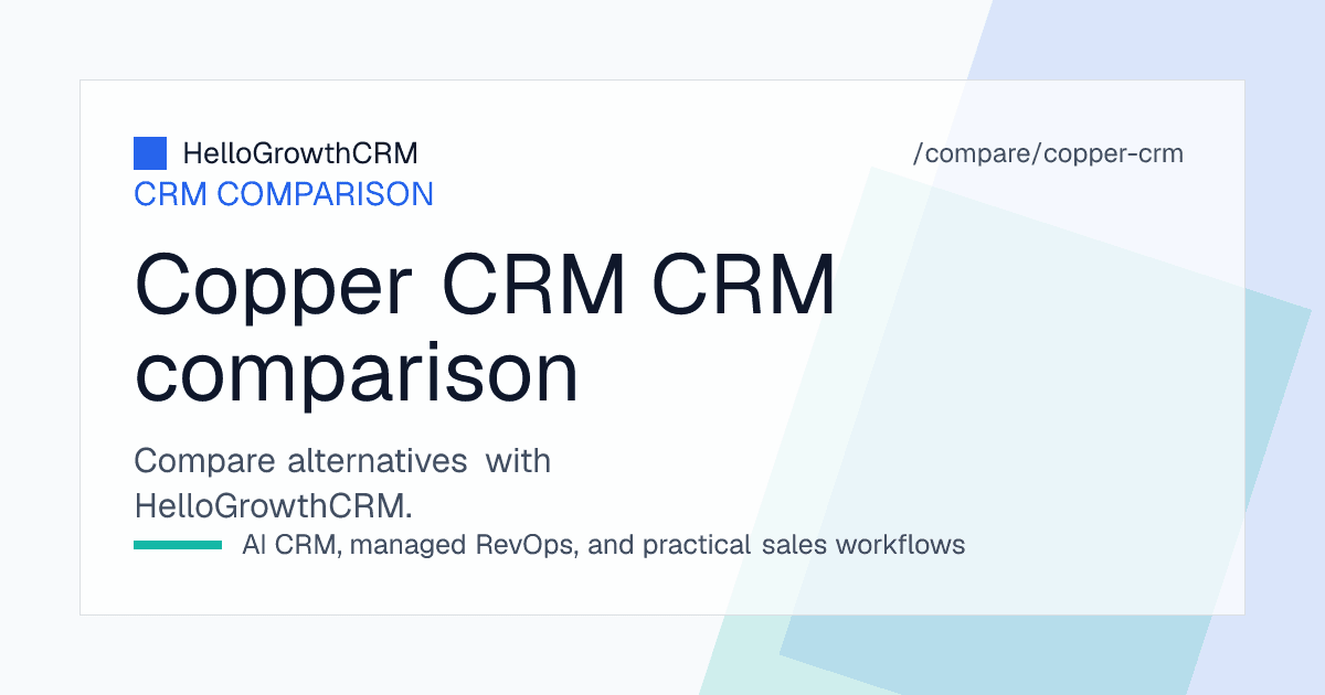 Best Copper CRM alternatives — CRM shortlist