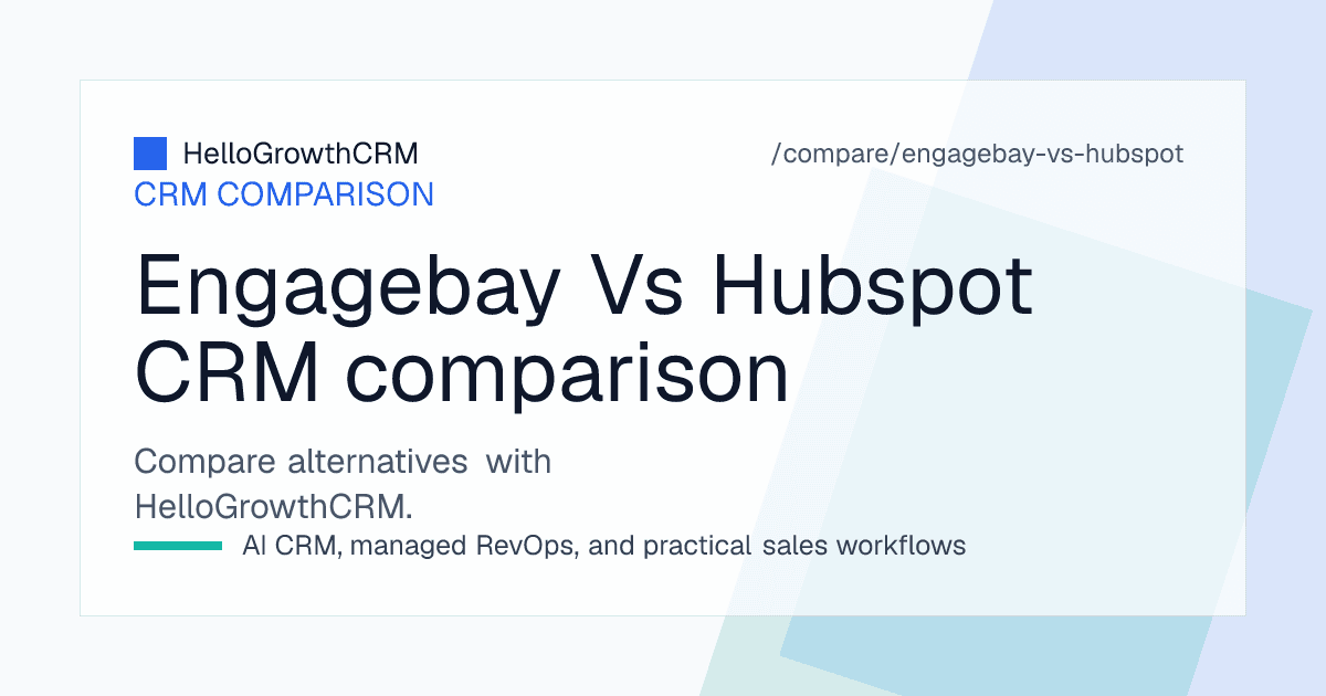 Comparison of a lean all-in-one marketing and sales suite against a large multi-hub platform