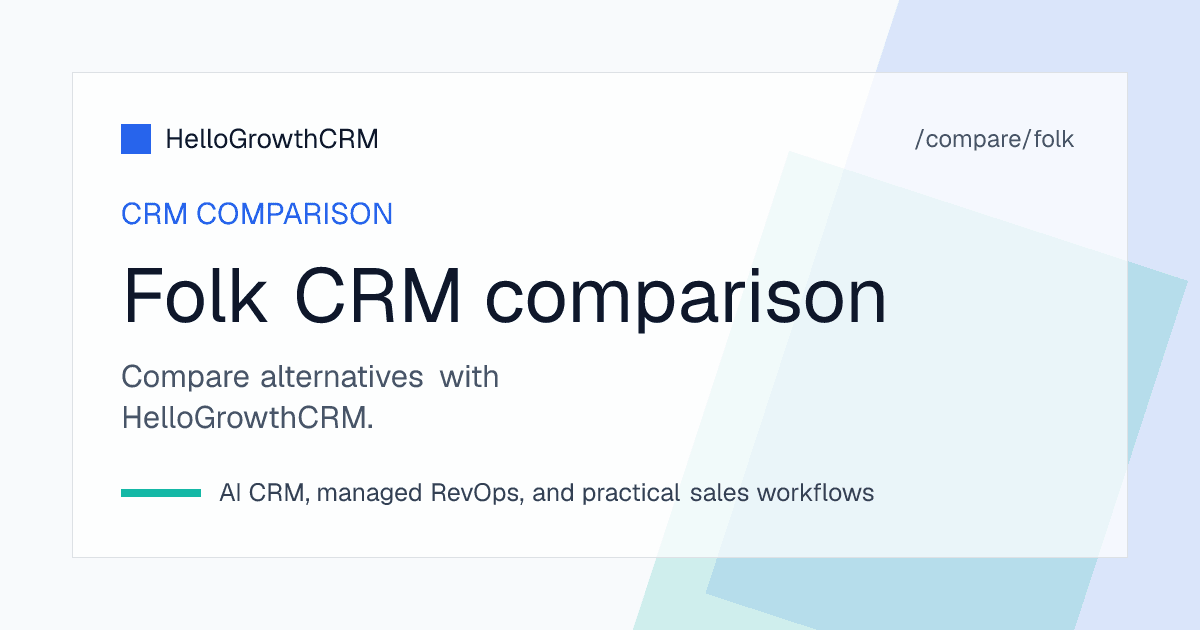 Best folk alternatives — CRM shortlist