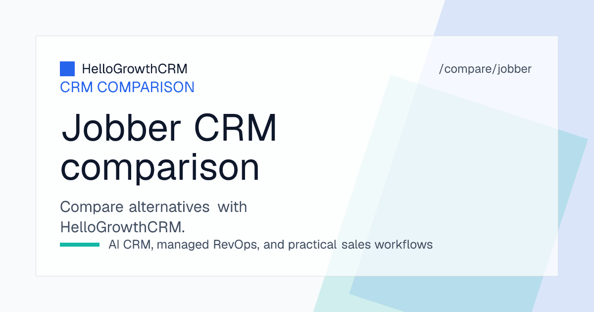 Best Jobber alternatives — CRM shortlist