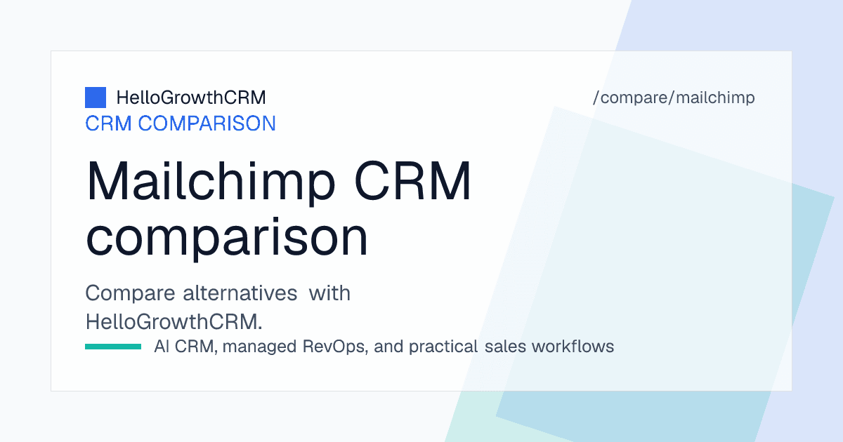 Best Mailchimp alternatives — CRM shortlist