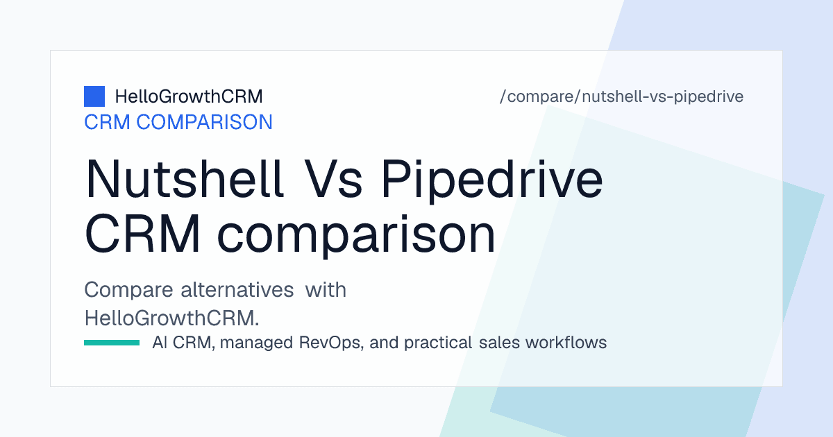 Comparison of a CRM with bundled email marketing and a focused deal pipeline with an integration marketplace