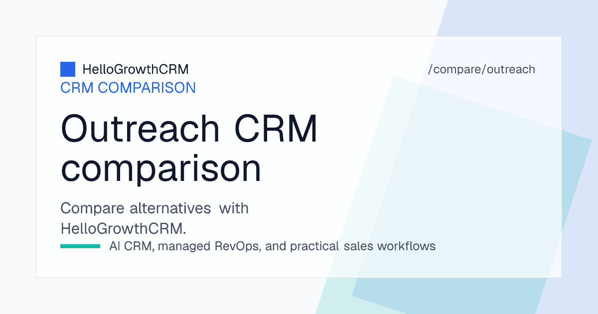 Best Outreach alternatives — CRM shortlist
