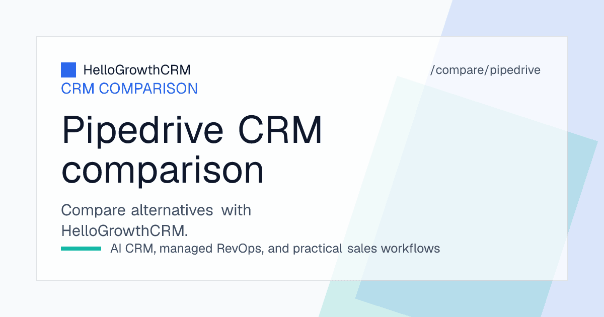 Best Pipedrive alternatives — CRM shortlist