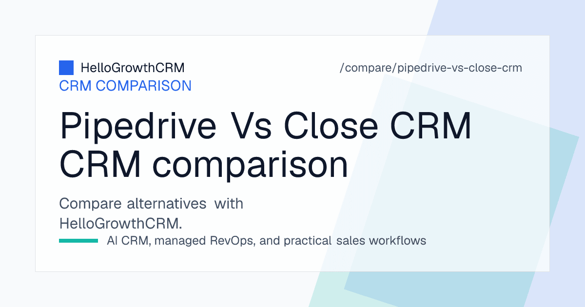 Side-by-side comparison of a stage-based sales pipeline view and a calling-led CRM workspace