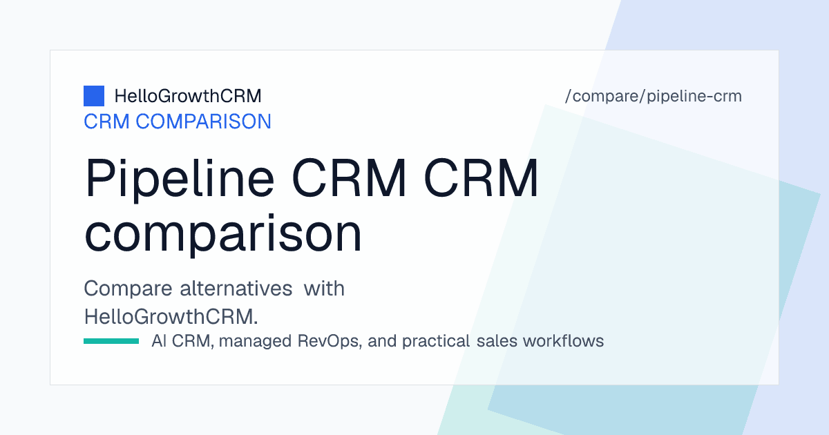 Best Pipeline CRM alternatives — CRM shortlist