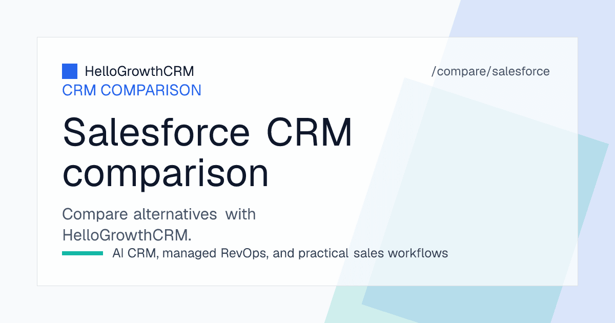 Best Salesforce alternatives — CRM shortlist