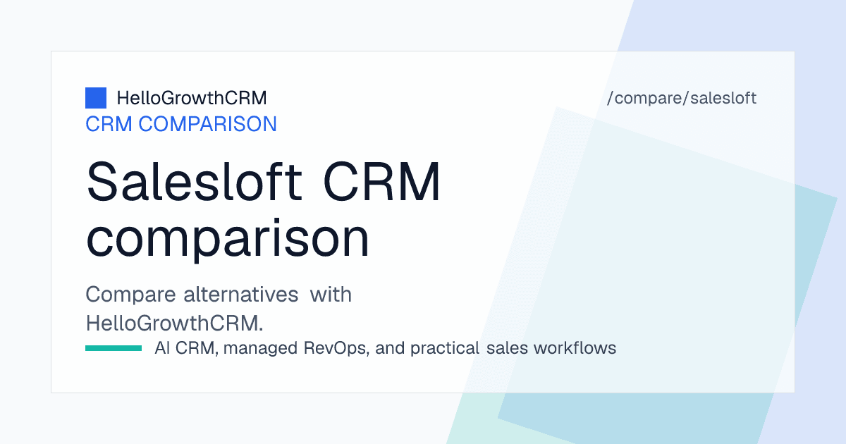 Best Salesloft alternatives — CRM shortlist
