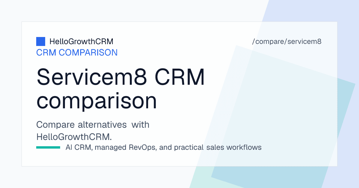Best ServiceM8 alternatives — CRM shortlist