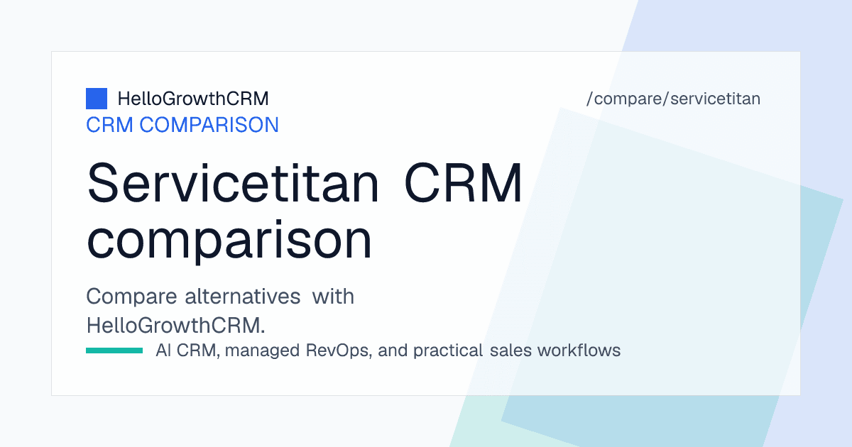 Best ServiceTitan alternatives — CRM shortlist