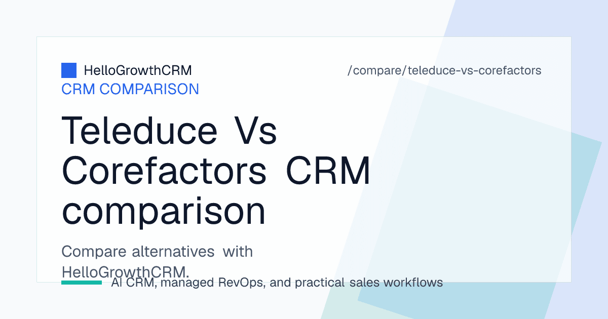 Explanation of the relationship between the Teleduce and Corefactors product names and how to evaluate the platform