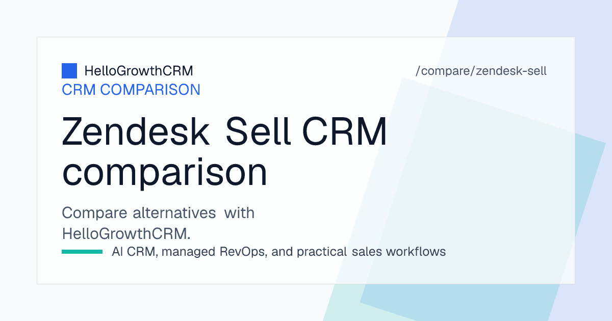 Best Zendesk Sell alternatives — CRM shortlist