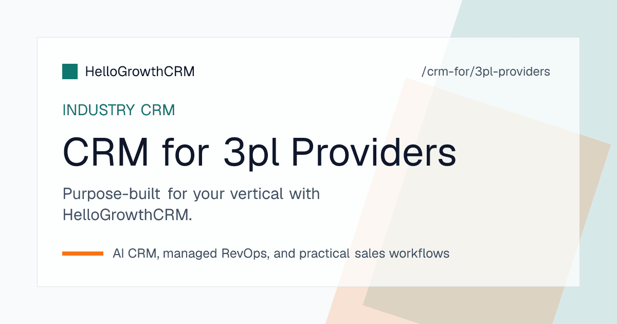 Third party logistics sales pipeline showing RFP stages and solution design