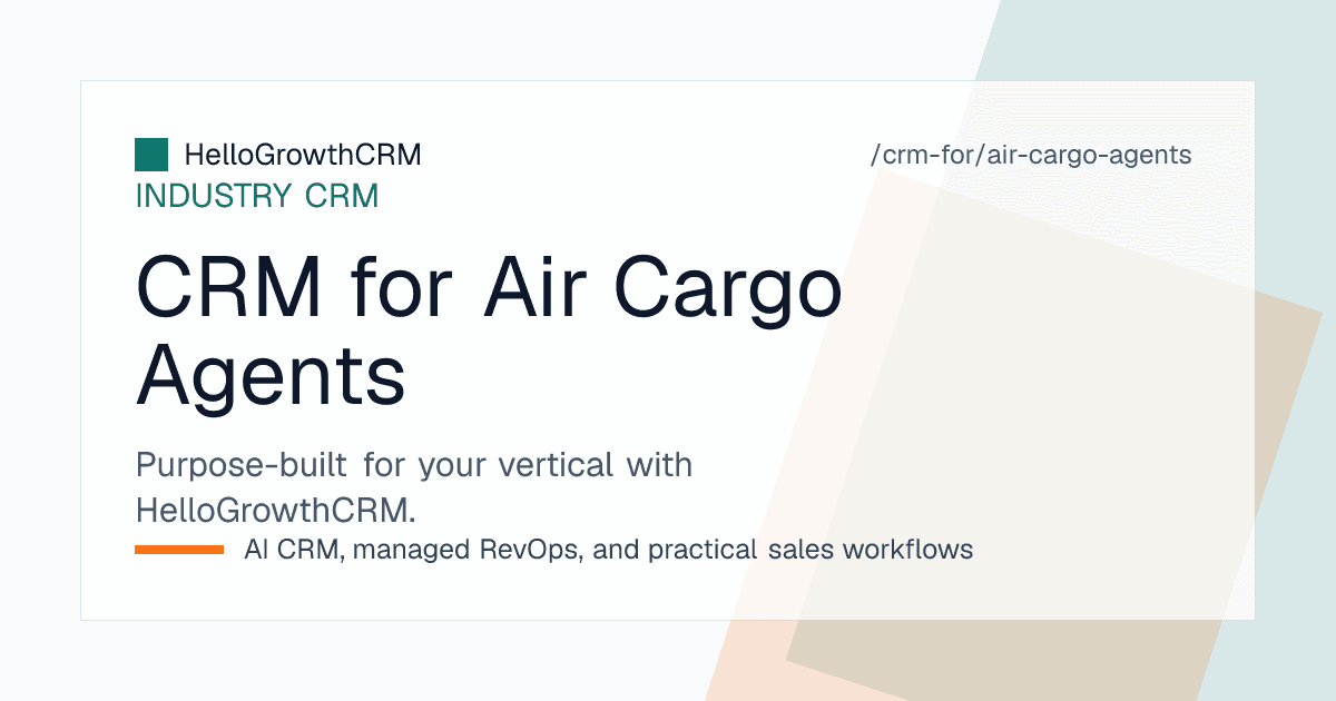 Air cargo sales pipeline showing rate enquiries and booking confirmation stages