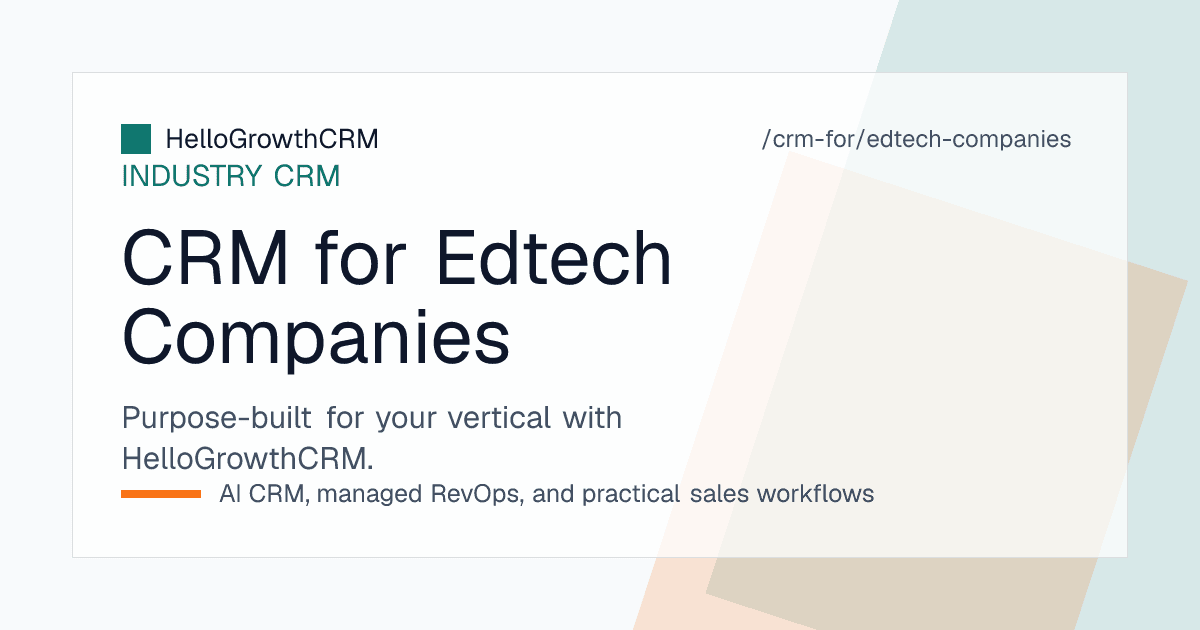 EdTech sales pipeline showing trial signups, demo bookings and enrolment stages