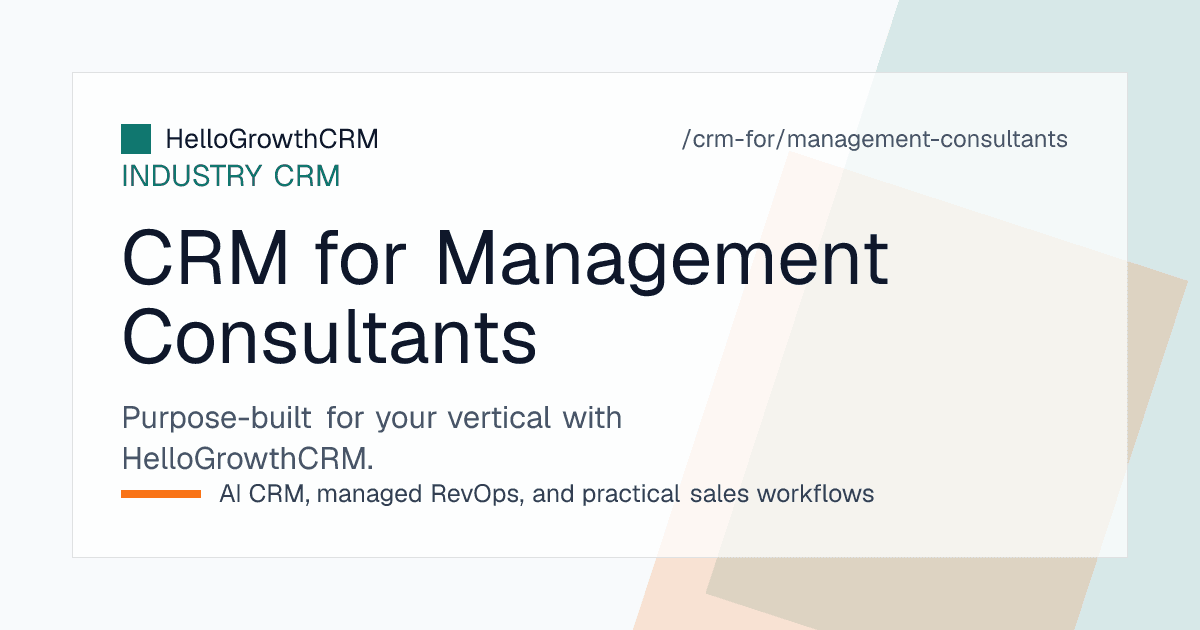 HelloGrowthCRM management consulting view showing RFP register with submission deadlines, panel empanelment validity and follow-on engagement pipeline