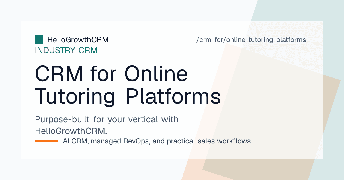 Online tutoring sales pipeline showing demo classes booked, attended and packages purchased