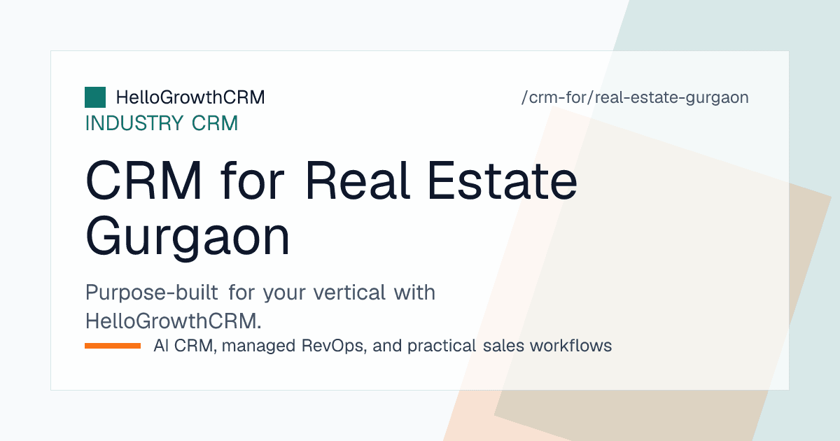 HelloGrowthCRM property view showing Gurugram pre-launch applications, channel partner payouts and a high-ticket negotiation timeline