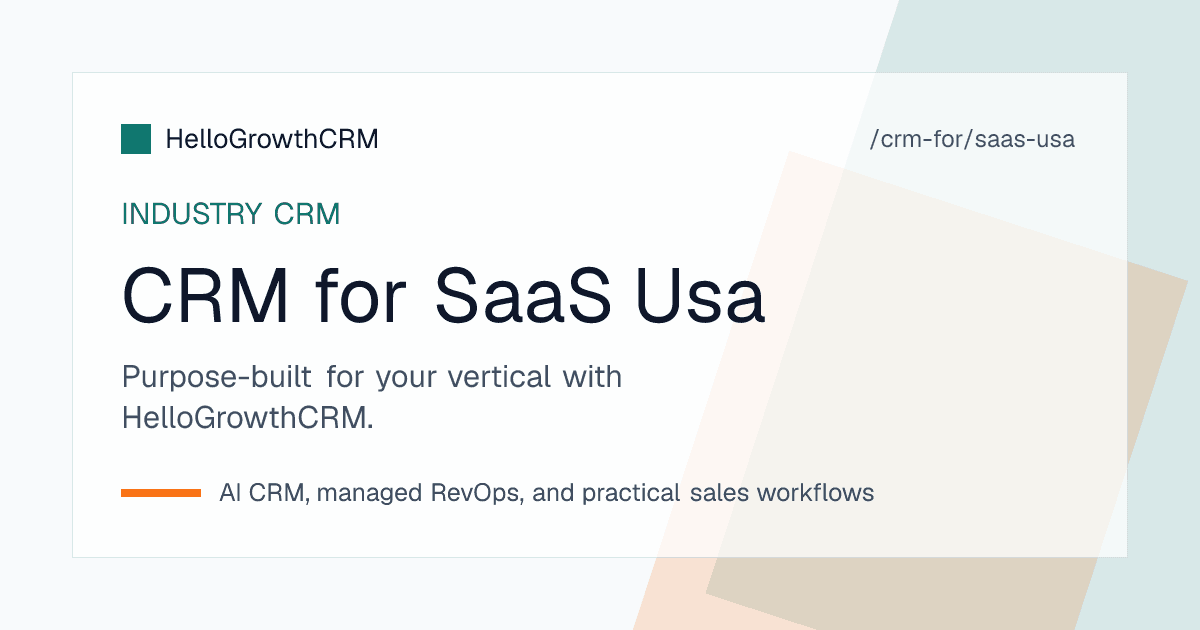 HelloGrowthCRM pipeline for a US SaaS company showing trial signups, demo requests, security review stage and renewal tracking