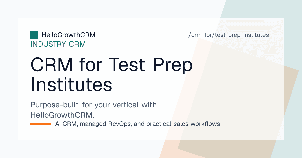 Test prep institute pipeline showing mock test leads, counselling and batch enrolment