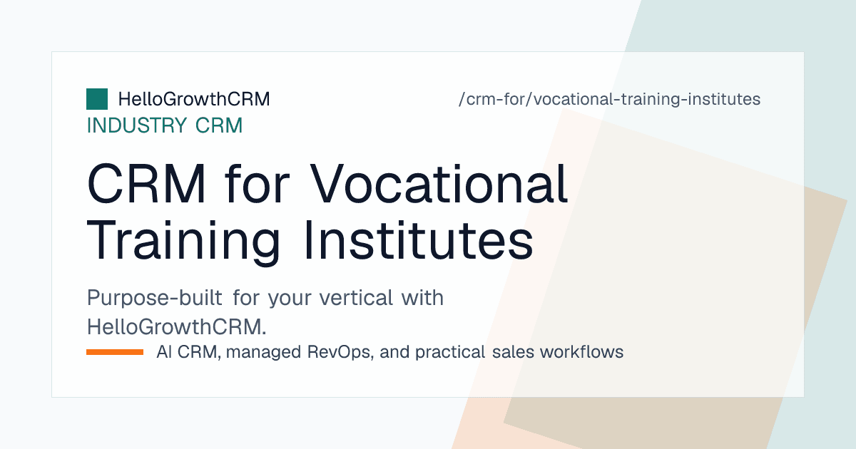 Vocational training pipeline showing candidate enquiries, counselling and batch enrolment