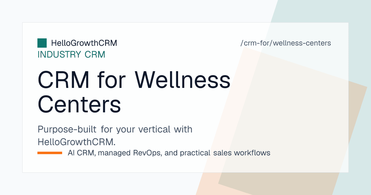 HelloGrowthCRM renewals dashboard for a wellness centre showing expiring packages, trial pipeline, and WhatsApp campaign performance