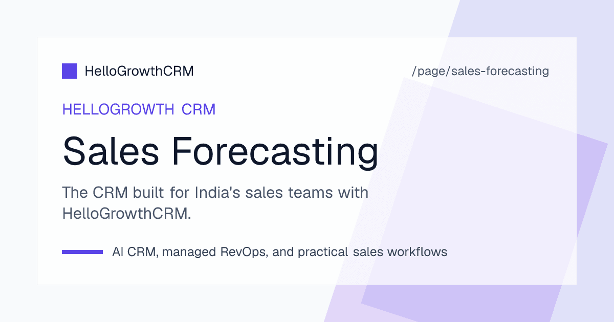 CRM sales forecasting software and AI sales forecasting dashboard