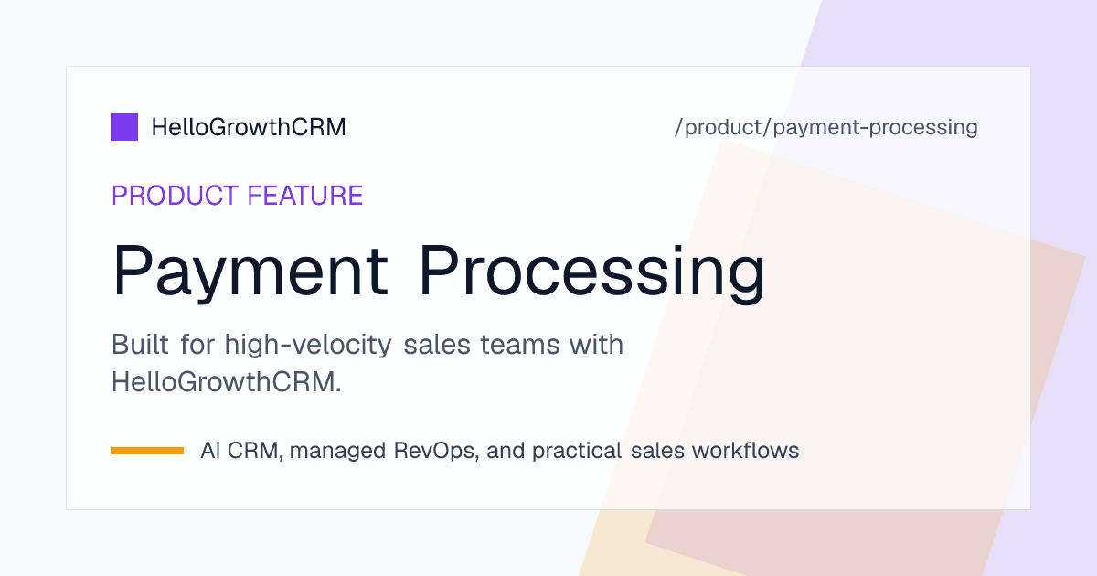 Payment processing interface showing payment link generation, multi-gateway support, and real-time payment tracking in CRM deals