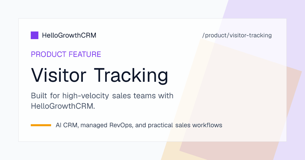 Website visitor tracking dashboard showing identified companies and intent scores