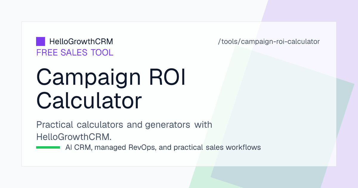 Campaign performance report comparing spend, leads, qualified leads, closed deals and margin by campaign