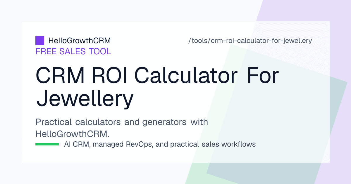 Jewellery retail CRM ROI worksheet showing callback lists by occasion with customers contacted and purchases recorded within ninety days