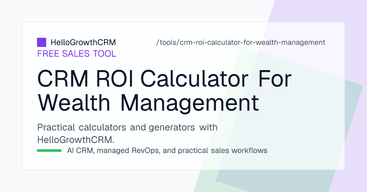 Wealth management CRM ROI worksheet grouping clients by segment against reviews held and additional allocations recorded over twelve months