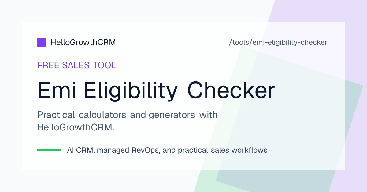 EMI eligibility checker showing net income, existing obligations, obligation ratio, affordable instalment and indicative loan amount