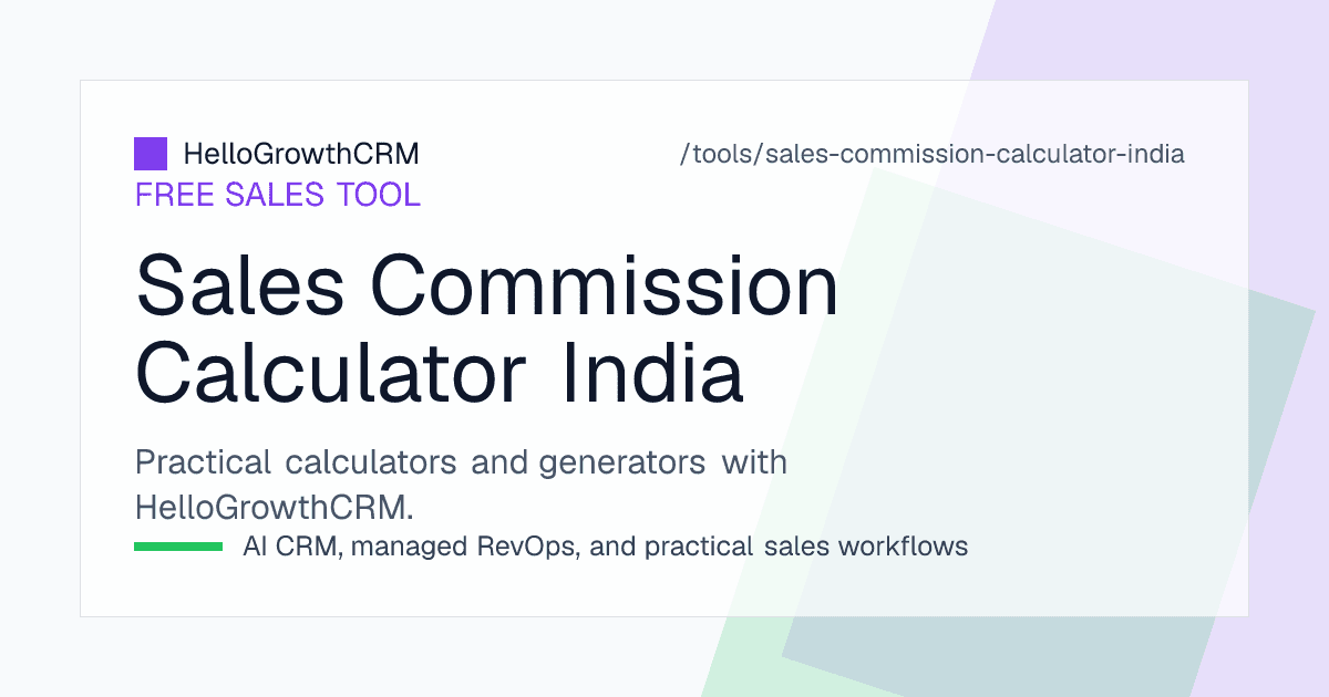 Sales commission calculator showing target, achievement percentage, slab rate, collection adjustment and net payout per rep