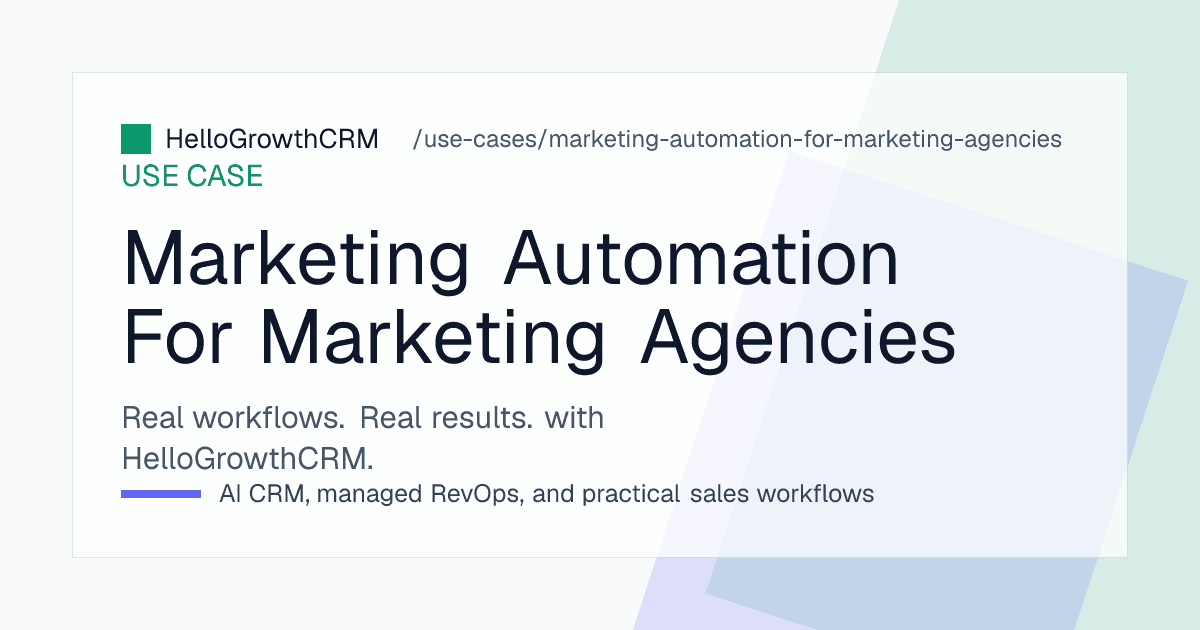 HelloGrowthCRM agency view showing retainer renewal dates, lost pitch nurture owners, referral sources on enquiries and delivery capacity next to pipeline