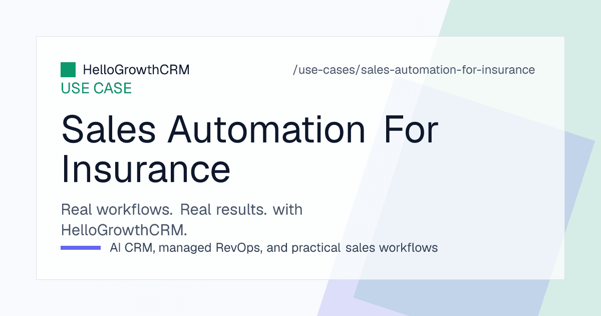 HelloGrowthCRM insurance pipeline showing policies due for renewal, quotes awaiting follow-up and proposals with pending documents