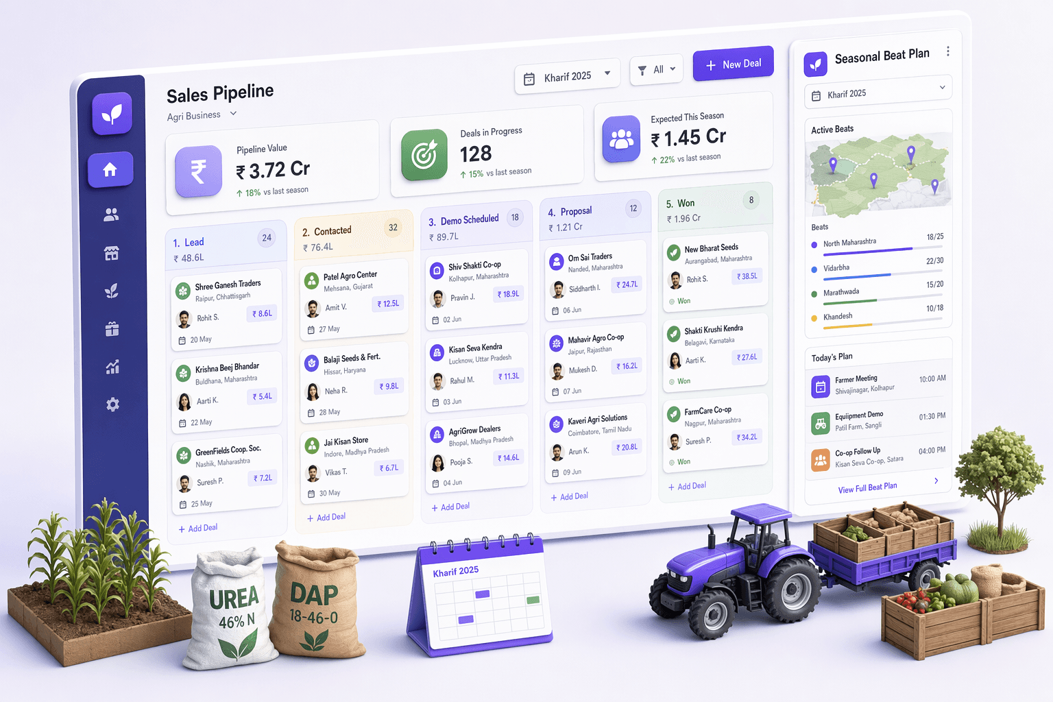 Agriculture CRM illustration for Canada
