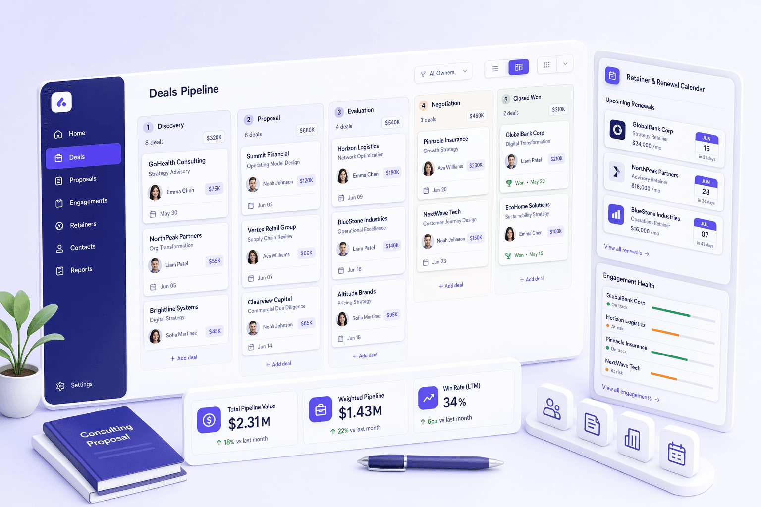 Consulting CRM illustration for Canada