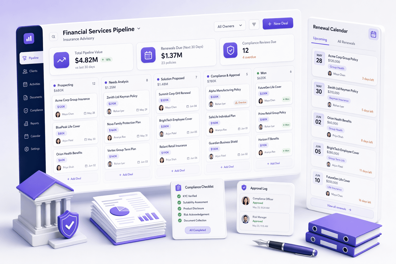 Financial Services CRM illustration for Canada