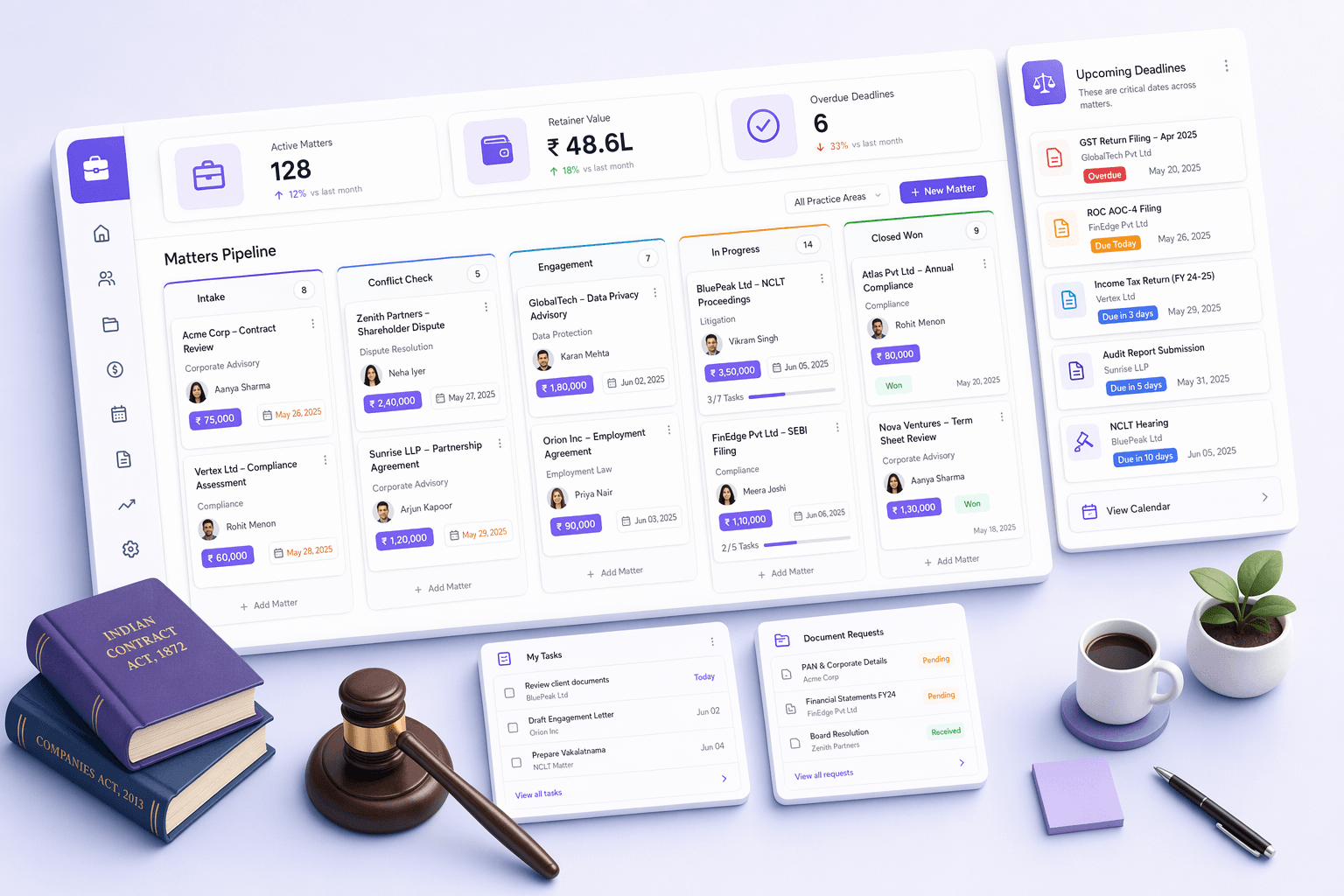 Legal & Compliance CRM illustration for Canada