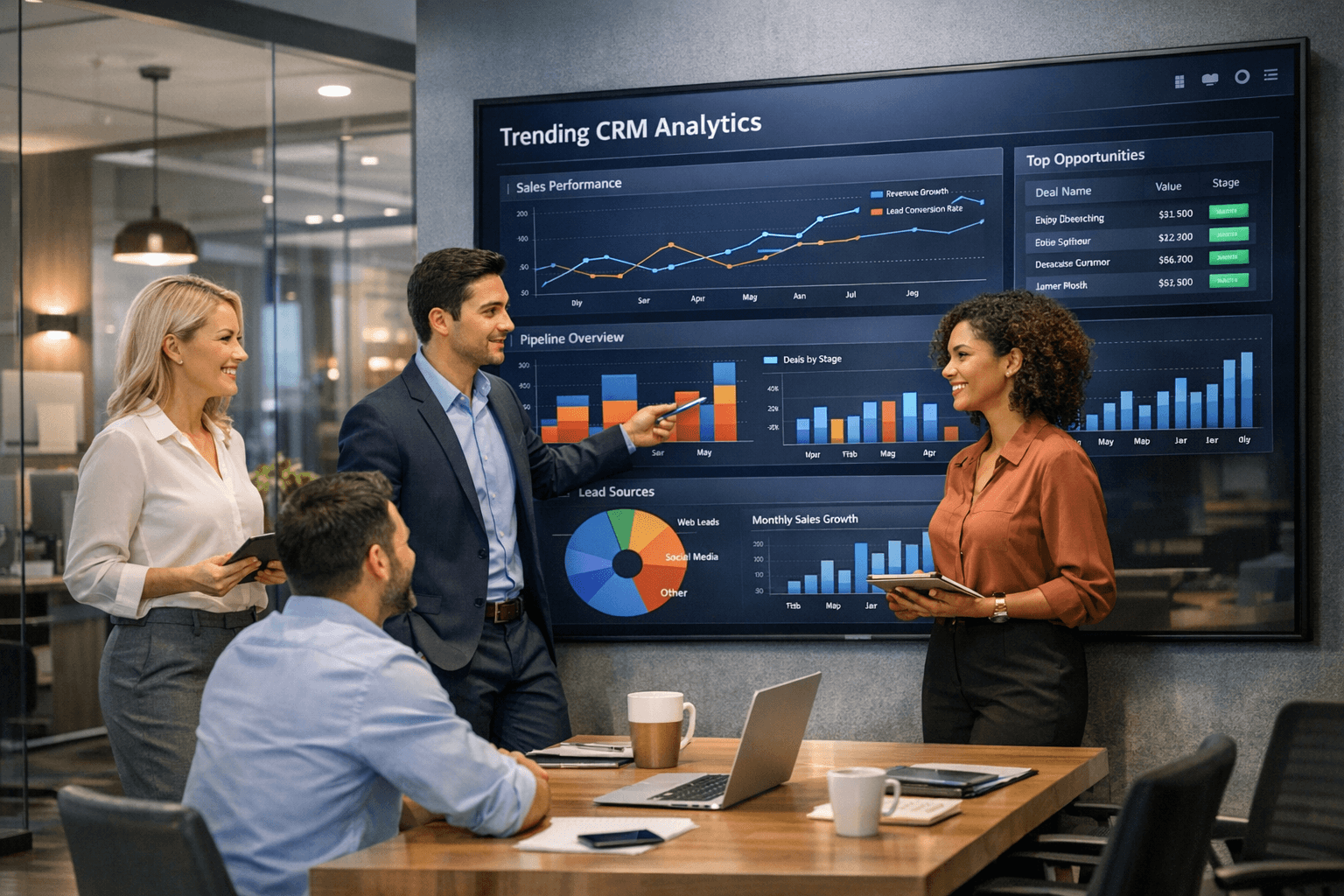 CRM Trending — sales and distribution demo