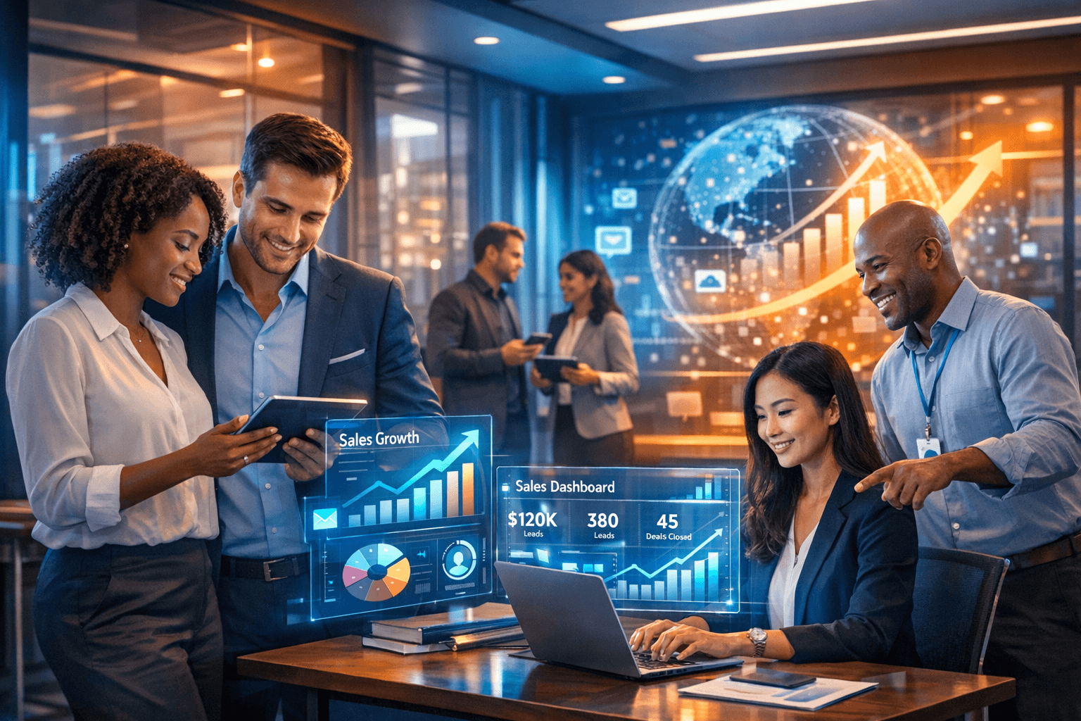 Experience HelloGrowthCRM — CRM demo and workflows