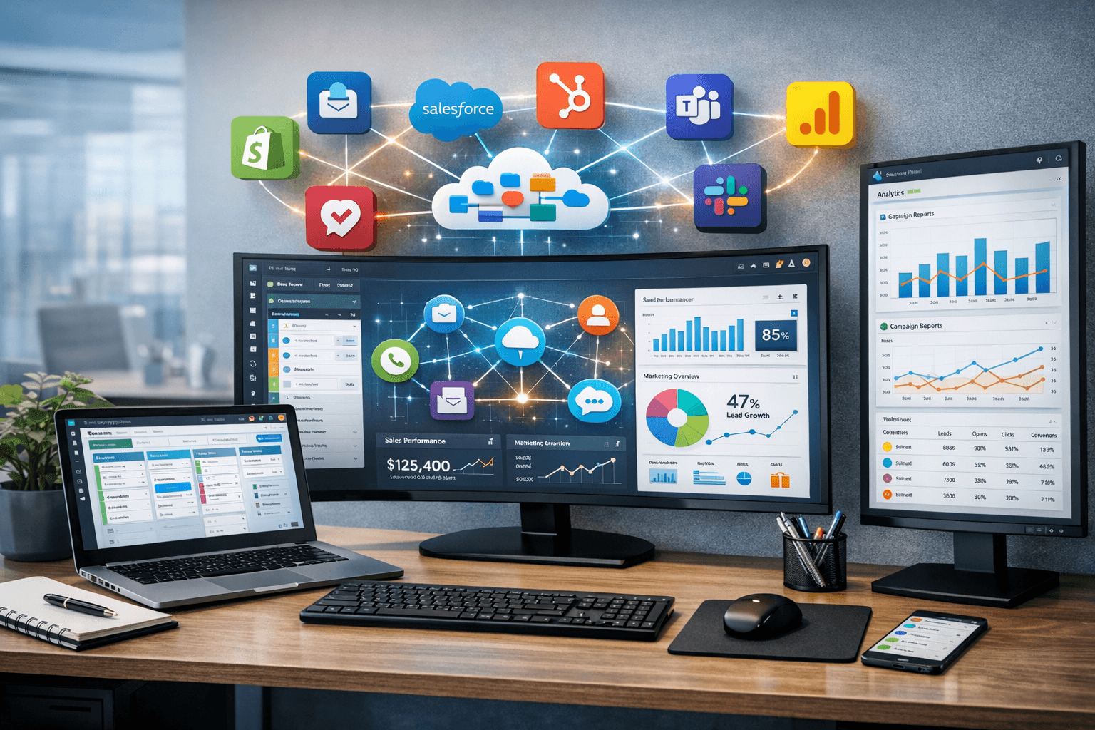 HelloGrowthCRM integrations — connect your sales stack