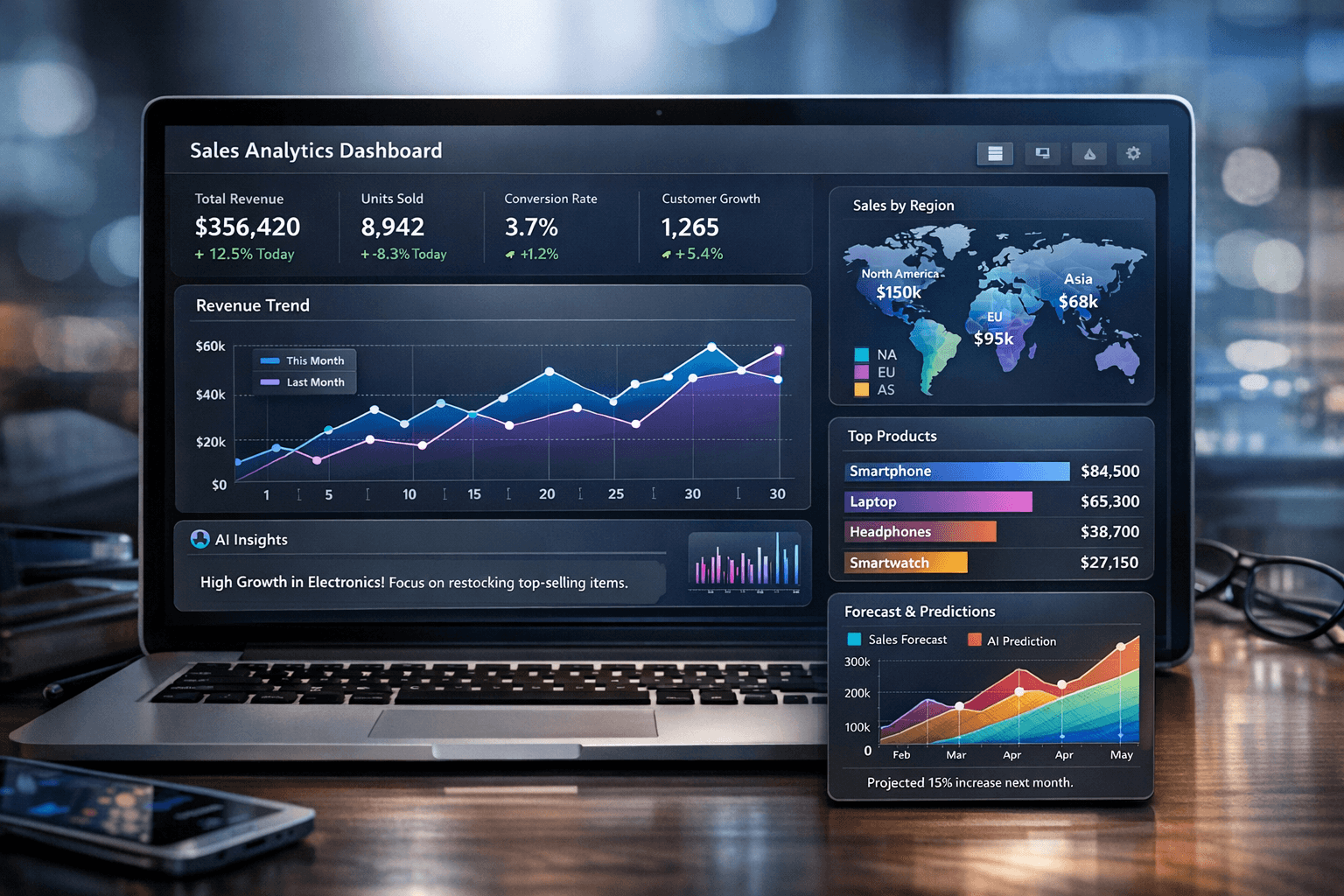 AI deal insights and deal health scoring for sales pipeline