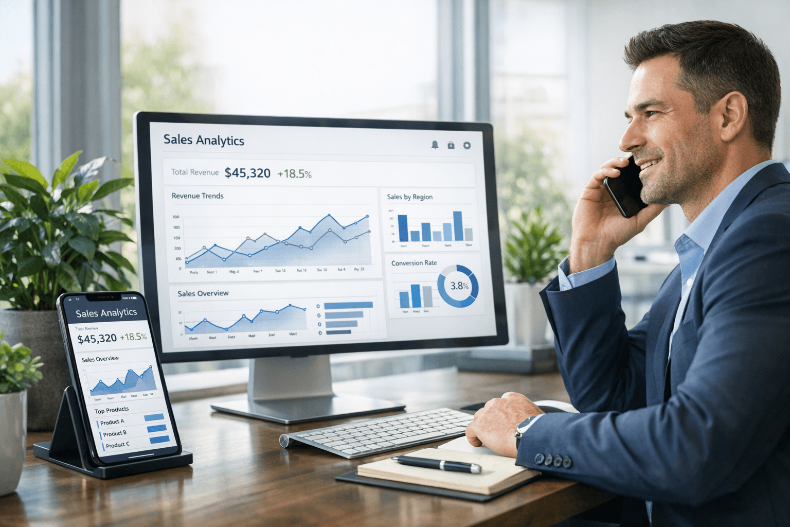 CRM built-in dialer with click-to-call and call tracking for sales teams