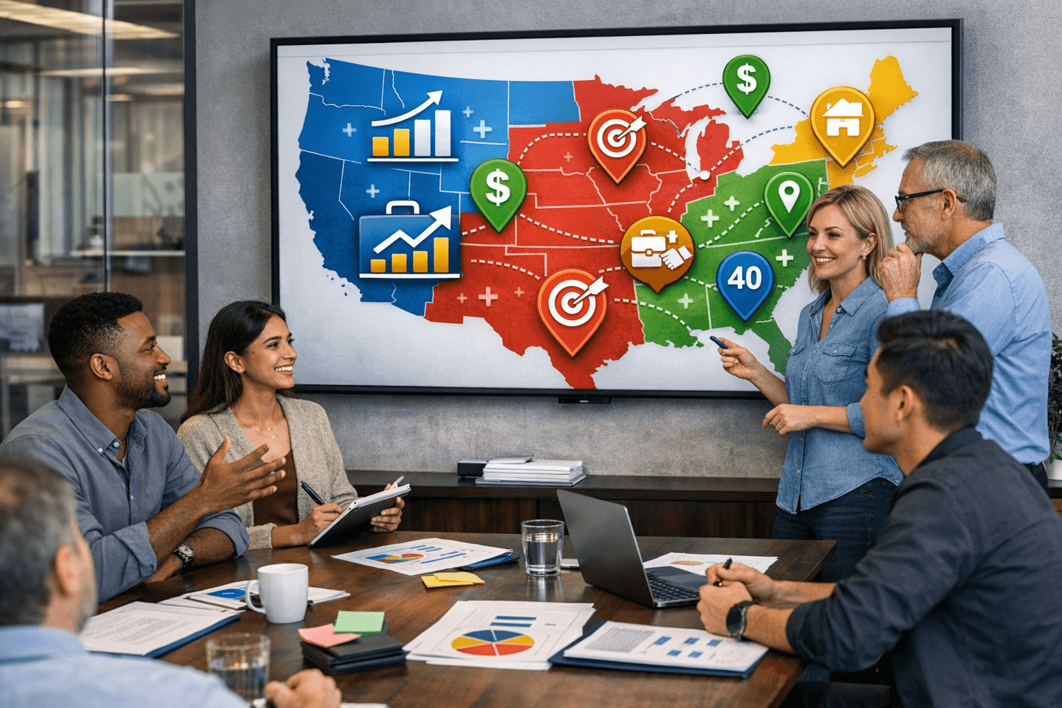 Territory management and round-robin lead assignment